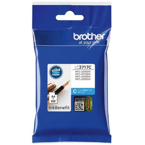 Brother LC3717C Cyan Ink Cartridge – High-Quality Replacement for Crisp Prints