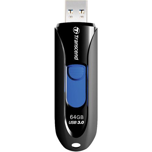 Transcend 64GB JetFlash 790K USB 3.1 Flash Drive – Retractable Design, High Performance