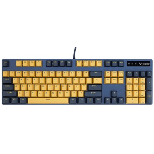 Rapoo V500PRO Backlit Wired Mechanical Gaming Keyboard – Yellow-Blue Switches