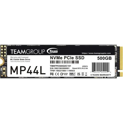 Team MP44L 500GB NVMe M.2 PCIe Gen4 SSD – High-Speed Performance & Reliability