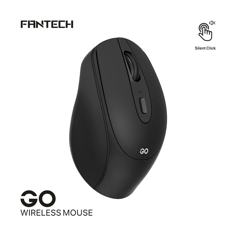   Fantech Go W191 Silent Wireless Mouse – Black Color