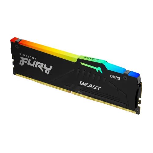 Kingston FURY Beast RGB 8GB DDR5 5600MHz Desktop Gaming RAM | High-Speed Performance | Dynamic RGB Lighting