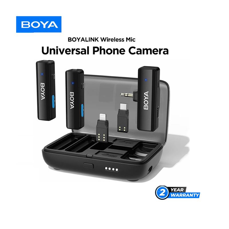 BOYA BOYALINK All-In-One Wireless Microphone System for iPhone & Android