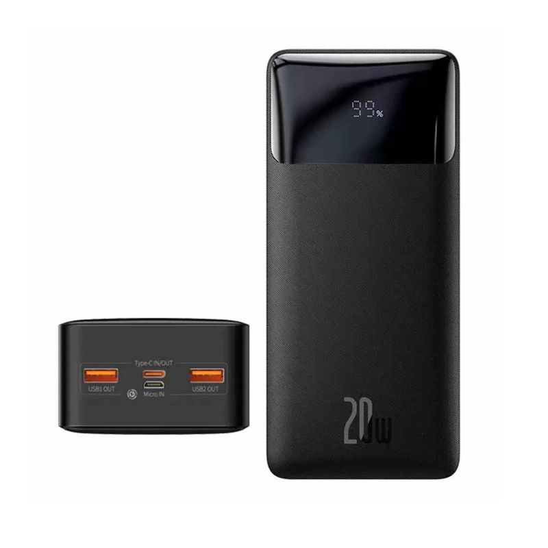 Baseus Bipow 30000mAh 20W Power Bank- Black Color