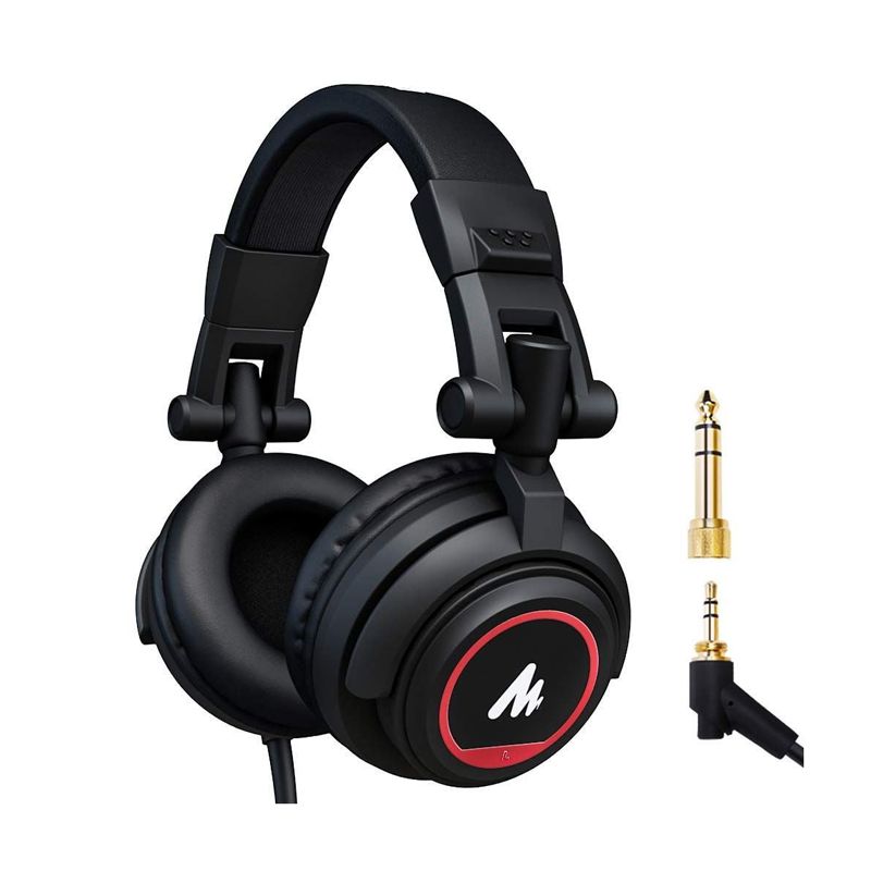 Maono AU-MH501 Professional Studio Monitor Headphone, Over Ear With 50mm Driver For Gaming, DJ, Studio, And Microphone Recording